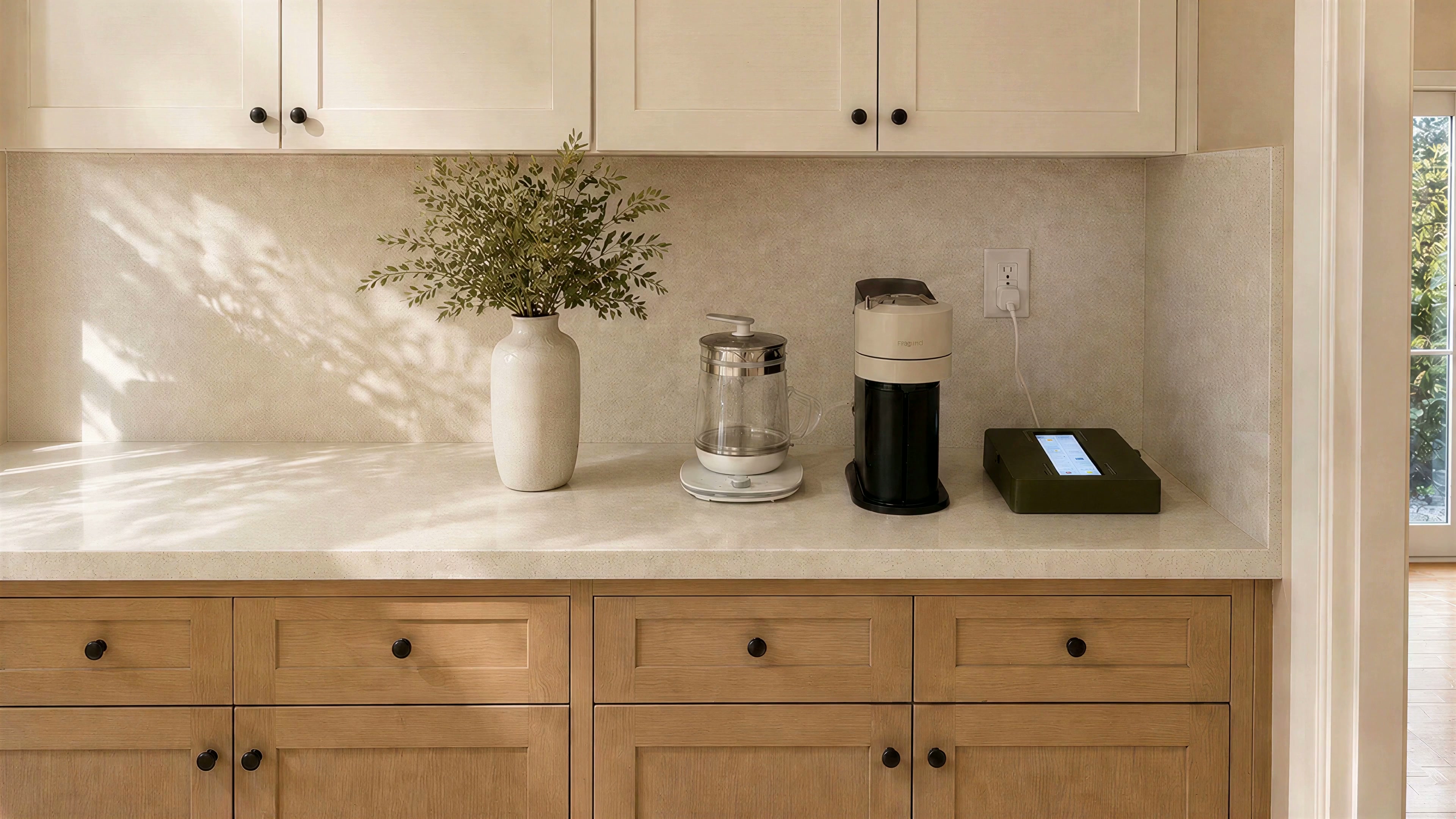 Kitchen after: medication routine organized with Zinda